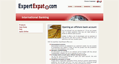 Desktop Screenshot of banking.expertexpat.com