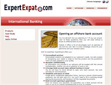 Tablet Screenshot of banking.expertexpat.com